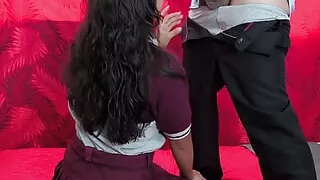 I deviate little schoolgirl's ass when she gets out of school: Her moans make me come inside her ass