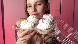 I stomp cakes with my feet and jerk them off with a dildo