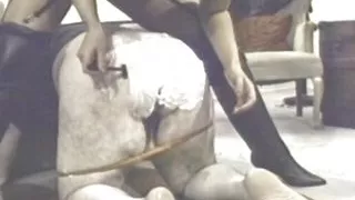 Chubby guy got his ass shaved and on slave training