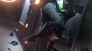 Sexy cute  girl gets fucked by a man with a big cock