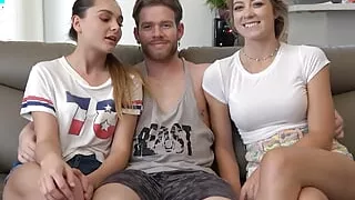 Aften and Rive engaged in a game of strip volleyball game