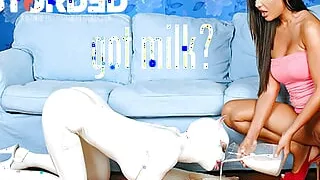 Got Milk? Angelica Heart spanking pussycat at Distorded