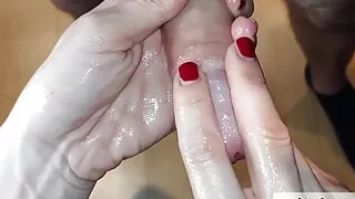 Handjob Technique: Frenulum and Foreskin Fun. Female POV Milking-time Studio
