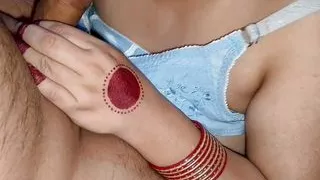 Desi Indian wife having romantic hardcore sex with husband.