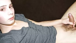 Slim British Twink Wanks His Uncut Dick