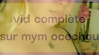 Watch me oil my tits and suck this dildo fully