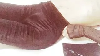 horny femboy play and cums