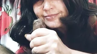 Using his cock for fun