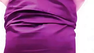 A boy in a girl dress red extra mini dress big white ass big butt sissy booty shemale cute trans