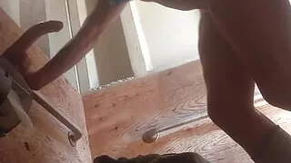 Outhouse almost caught