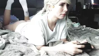 Stepsister Replaces a Broken Gamepad with Her Body (facial Cumshot) - Mollyredwolf