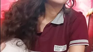 Her mother calls her and she won't stop fucking