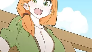 Alex got stuck in the fence on purpose to seduce Steve ! Minecraft, Hentai, Cartoon, Parody !