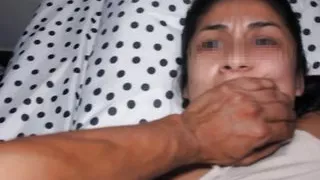 Shh shh don't go screaming! - Stepbrother fucks his stepsister when they are alone at home.