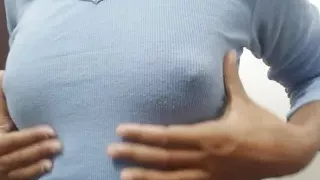 Her pussy is flowing when she caresses herself