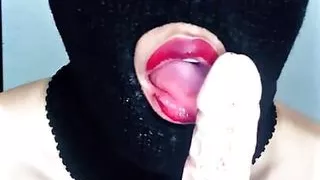 I Love to Suck My Big Dildo Thinking Its Your Dick