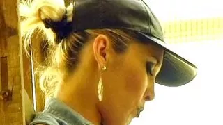 An amazing looking blonde from Germany gets fucked at the workplace