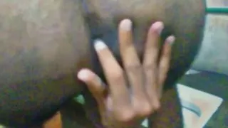 Touching myself in the bathroom