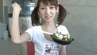 Rumi Kanda - Deep-Throat, Semen Chewing part 3