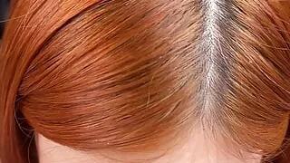 Teen slut April-Maxima gives a Japanese POV blowjob with her big tits out and received a huge facial!