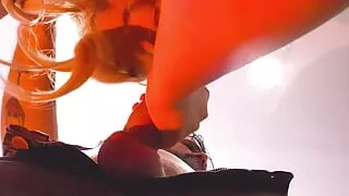 Cuckold POV - Hubby watch from below while hotwife sucks cock