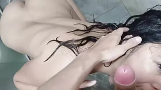 My Colombian Latina stepmom was taking a bath and I wanted to take a bath with her