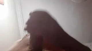 Russian man jerks off with obscenities and cums in camera