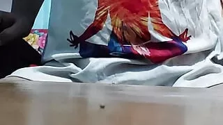 Alone at home indian boy pissing and hand job