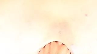 12 inch very thick dildo fills my ass all the way to my colon!