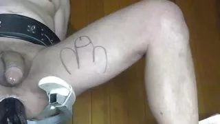 Dildo sodomy on webcam