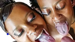 African Sex Trip - Horny Black Sluts Want BWC Threesome Outdoor Sex