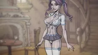 Slutty Ghost School Girl uses Magic to Fuck Herself With a Candle - Hot School Sex - Ghost Sex Headmaster - Female Masturbation