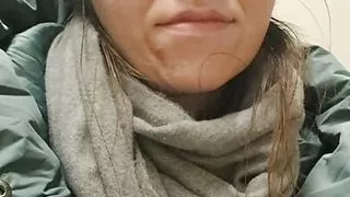 Hairy pussy in the toilett