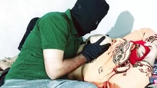 Stepmom offered her big boobs to her young stepson on the sexy night