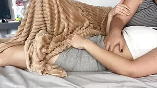 Miltiorgasmic lesbian finger the pussy