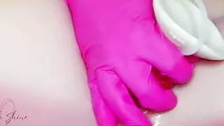 Rubber Pussy Fucked With Dildo Fucked
