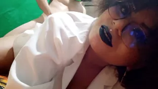 Curly-haired Nurse Visits Her Most Precious Patient And Asks Him For An Afternoon Of Sex Without Condom