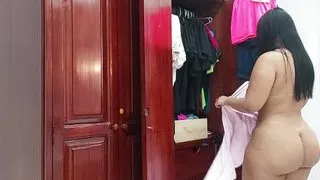 The tempting stepmother recorded as she changes