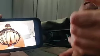 My Sexy Wife Sent Me Her Porn Video and We Watch It Togrther Masturbating. Jerk Me off Untill I Cum!