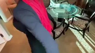 Giving My Ebony Step-sister Morning Dick All Overher Step-daddys Suite in Vegas-1