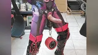 Extreme Nipple Pump Tit PIG CBT Ball Weight Milking Cum