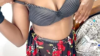 Beautiful Indian Babe with Big Natural Tits and Cute Pussy Is Fucked Hard Until Real Orgasm and Creampie Tight Pussy