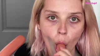 Sausage Sucking Fetish With teen 18+ Girl