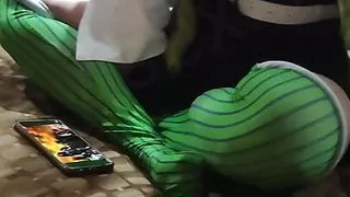 My Otaku friend lets me fuck her after a convention