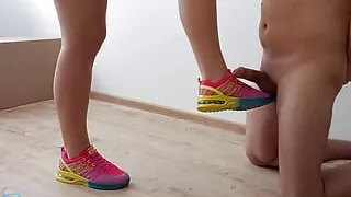 Sneakers Ballbusting! CBT Femdom BDSM Mistress Redix