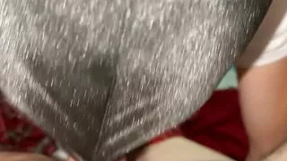 Little college chick sucking boyfriend and swallowing all his hot cum