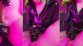 Watch How I Milk Him Till He Comes All Over My Latex Gloves