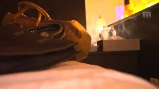 08595,Woman writhing in lewd play