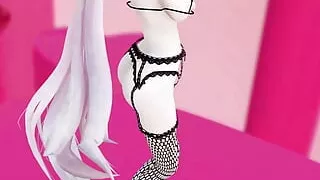 Megurine Luka Nude Dance Vocaloid Hentai Mmd 3D Black Eyes Color Edit Smixix