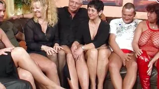 German mature swingers meet for group sex and partner swapping